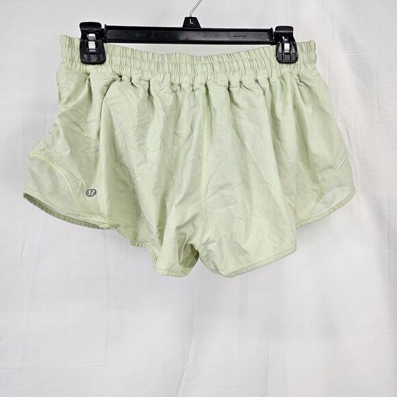 Lululemon Athletica Hotty Hot Shorts In Lemon Ice Women's Size 12 Tall - Picture 3 of 5